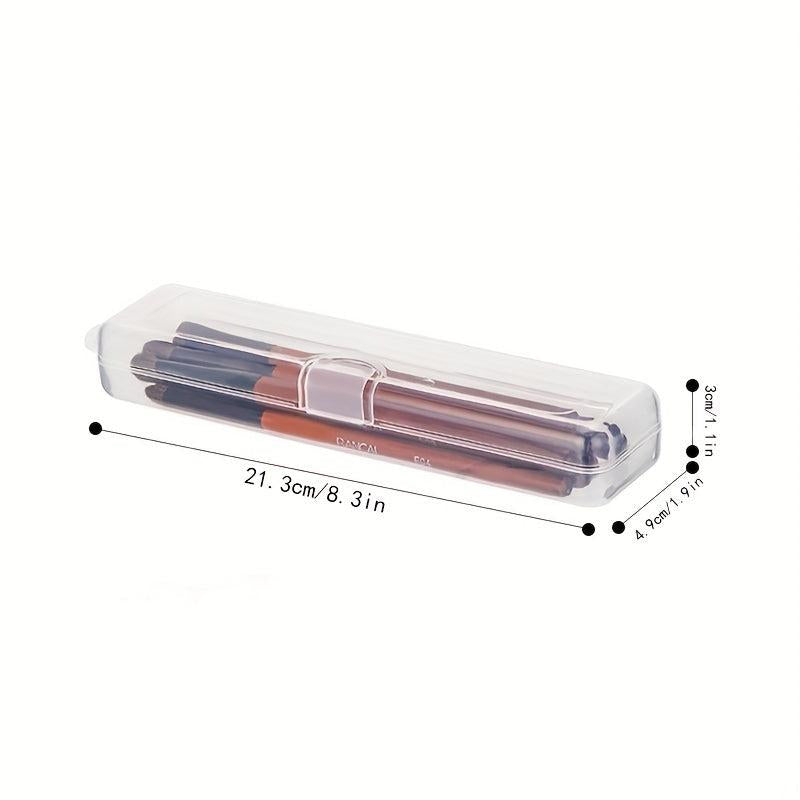 Clear Makeup Brush Organizer Cosmetic Box Travel Holder