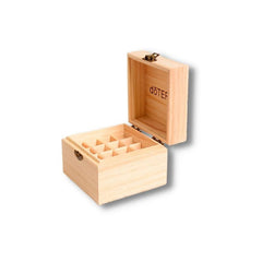 Wooden Essential Oil Box 16pcs 10ml Bottles Empty Roll On Bottle Holder