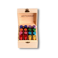 Wooden Essential Oil Box 16pcs 10ml Bottles Empty Roll On Bottle Holder