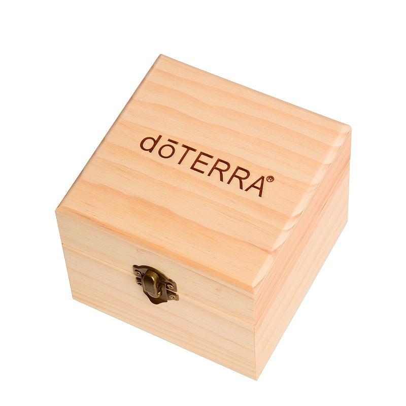 Wooden Essential Oil Box 16pcs 10ml Bottles Empty Roll On Bottle Holder
