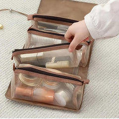 Detachable Cosmetic Bag Large Capacity Four in one Functional And Portable