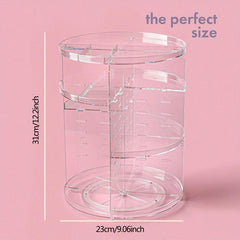 360 Rotating Makeup Organizer Adjustable Carousel Spinning Holder