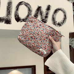 Floral Makeup Bag Large Capacity Travel Toiletry Bag Waterproof