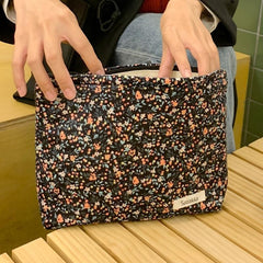 Floral Makeup Bag Large Capacity Travel Toiletry Bag Waterproof