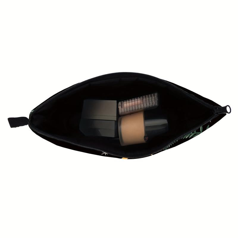 Small Mushroom Print Makeup Bag Waterproof Clutch Handbag