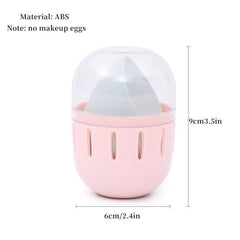 Makeup Sponge Storage Box Travel-Friendly Breathable Dustproof Transparent