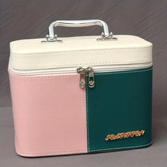 Square Makeup Bag with Mirror & Brush Holder
