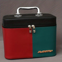 Square Makeup Bag with Mirror & Brush Holder