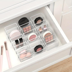 Clear Acrylic Makeup Organizer with 8 Compartments