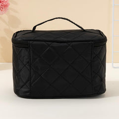 Travel Cosmetic Bag With Handle And Zipper Makeup Organizer Case