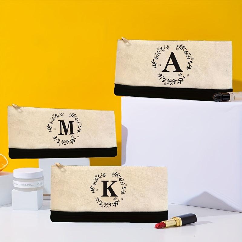 Monogram Cosmetic Bag - Elegant Personalized Makeup Pouch