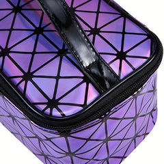 Waterproof Geometric Makeup Bag Large Capacity Toiletry Tote