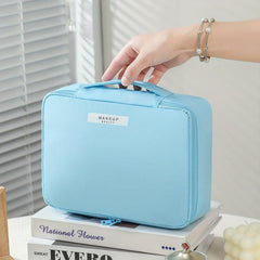 Travel Makeup Bag with Handle Large Capacity Organizer