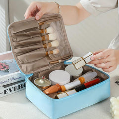 Travel Makeup Bag with Handle Large Capacity Organizer