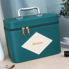 Large Capacity Toiletry Bag with Handle and Brush Holder