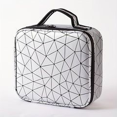 Adjustable Compartments Travel Makeup Train Case for Women