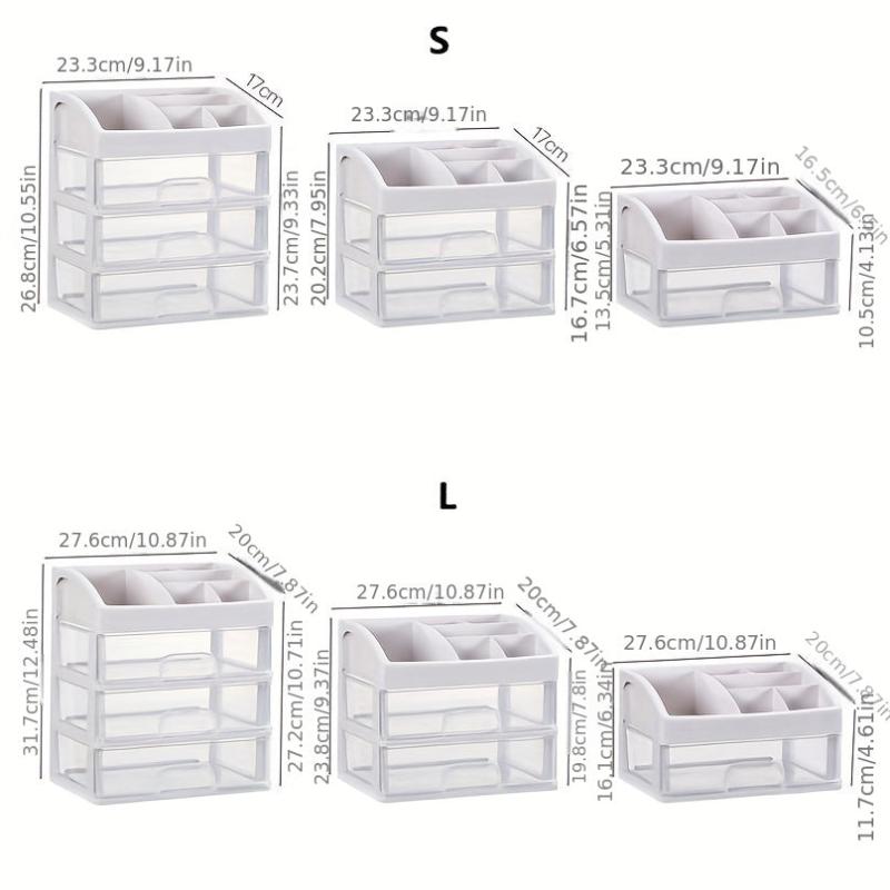 Large Capacity Makeup Organizer with Dustproof Drawer