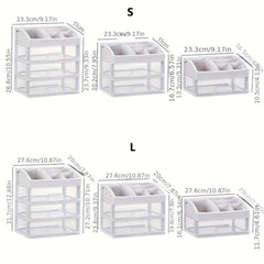 Large Capacity Makeup Organizer with Dustproof Drawer