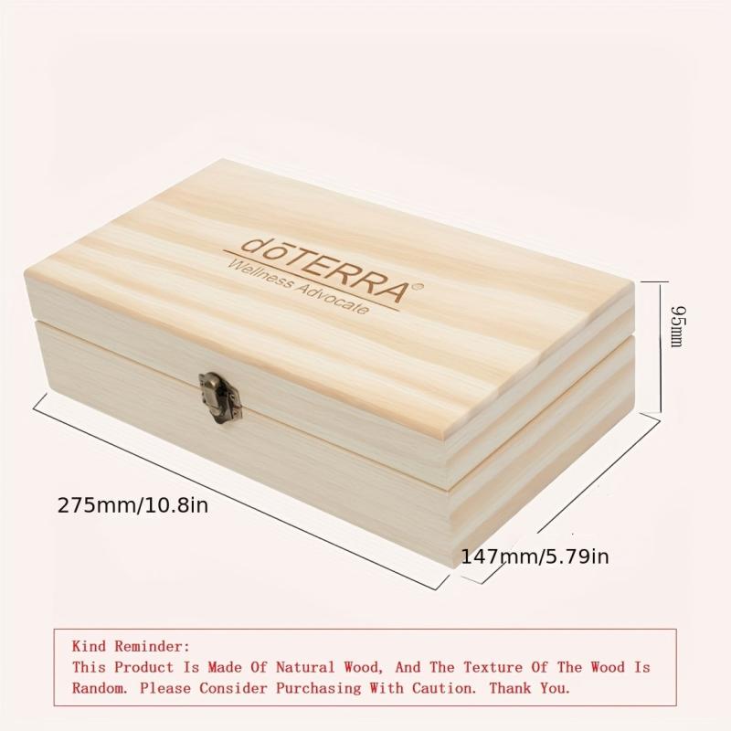 Essential Oil Storage Box 25 Grids Aromatherapy Organizer Nail Polish Fragrance