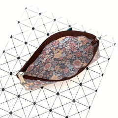 Vintage Floral Print Makeup Pouch Zipper Coin Purse Travel Bag