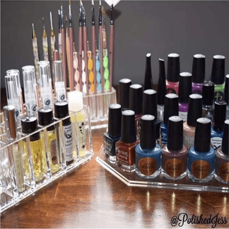 Clear Space Acrylic Makeup and Nail Art Tool Organizer for Beauty Kit Tools