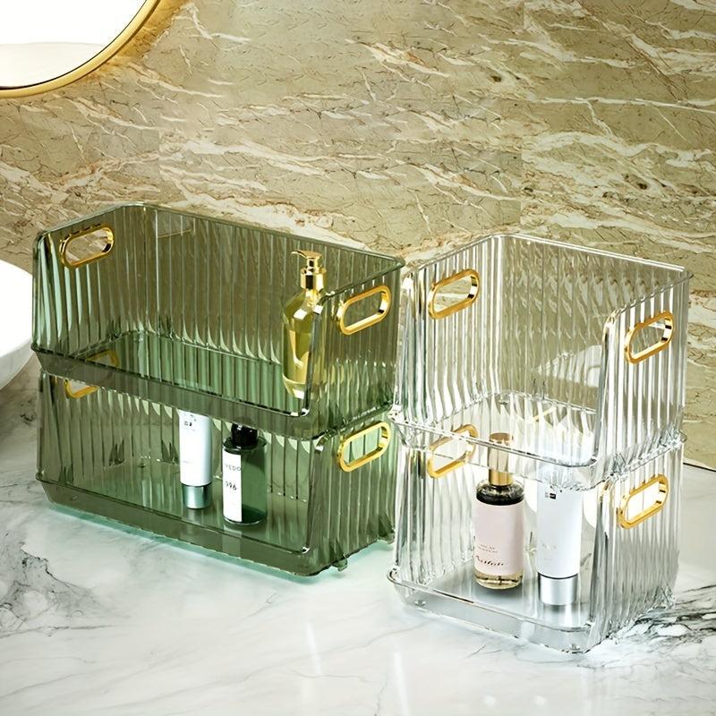 Stackable Desktop Storage Box Acrylic Makeup Organizer Perfume Display Rack