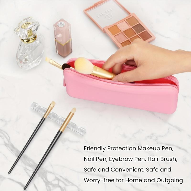 Travel Makeup Brush Holder Silicone Makeup Bag BPA-Free