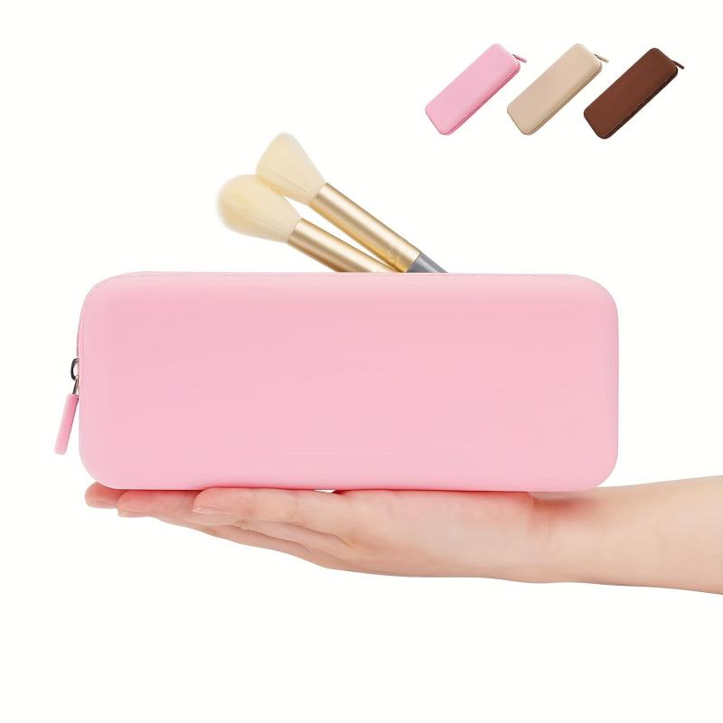 Travel Makeup Brush Holder Silicone Makeup Bag BPA-Free