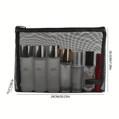 Mesh Makeup Bag Mesh Pouch Cosmetic Organizer Pouch 3 Sizes