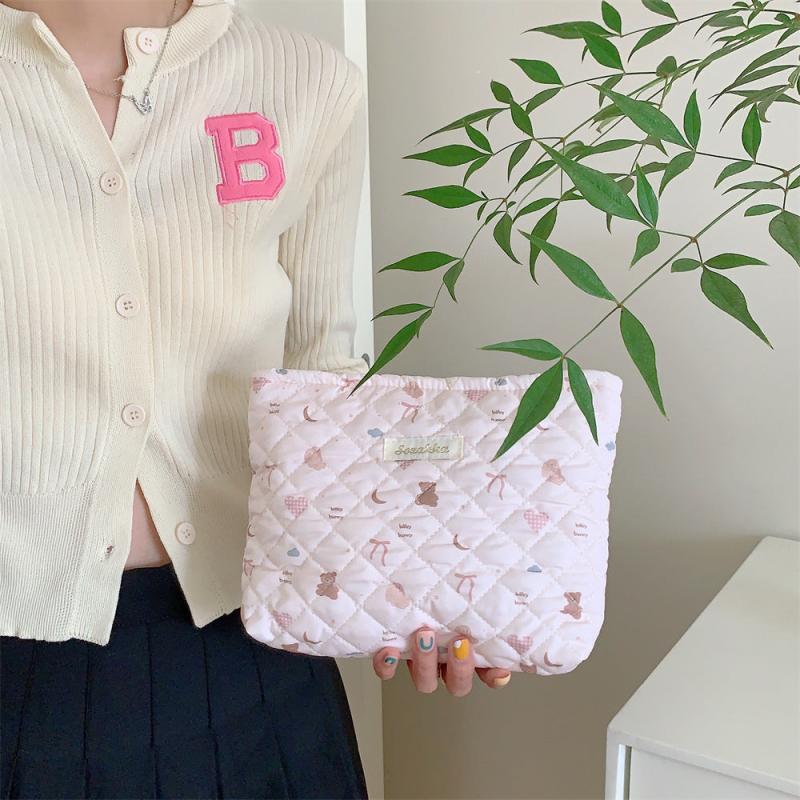 Quilting Cartoon Makeup Bag Large Capacity Toiletry Bag