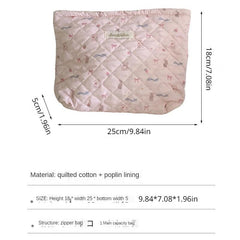 Quilting Cartoon Makeup Bag Large Capacity Toiletry Bag