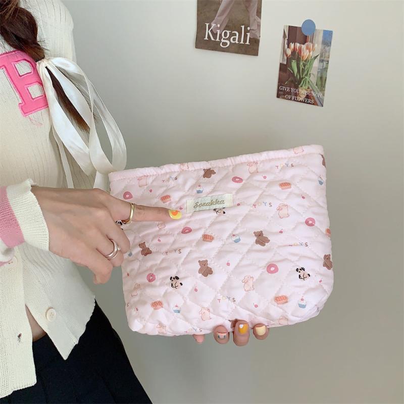 Quilting Cartoon Makeup Bag Large Capacity Toiletry Bag