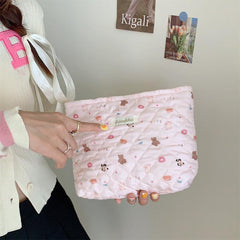 Quilting Cartoon Makeup Bag Large Capacity Toiletry Bag