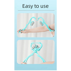 2pcs Manual Cervical Spine Massager Six Wheels Roller Neck Massager