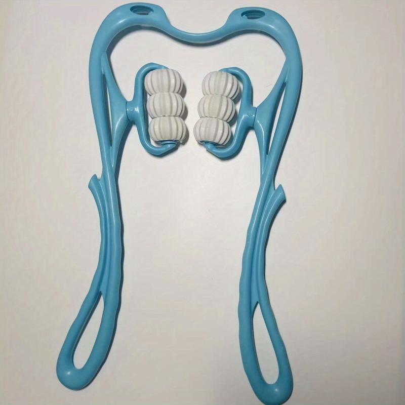2pcs Manual Cervical Spine Massager Six Wheels Roller Neck Massager