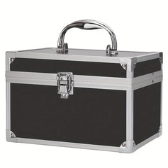Professional Makeup Beauty Case Organizer Box Portable with Mirror & Handle