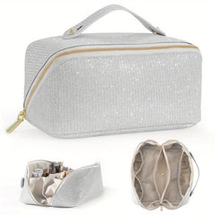 Large Capacity Travel Makeup Bag Sparkly Cosmetic Bag Portable Toiletry Bag