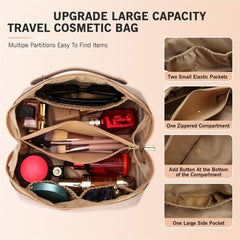 Large Capacity Travel Makeup Bag Sparkly Cosmetic Bag Portable Toiletry Bag