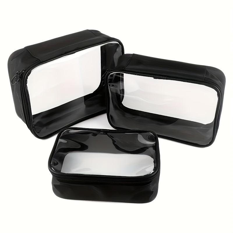 Clear Waterproof PVC Toiletry Travel Bag Large Capacity Organizer