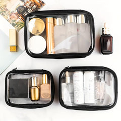 Clear Waterproof PVC Toiletry Travel Bag Large Capacity Organizer