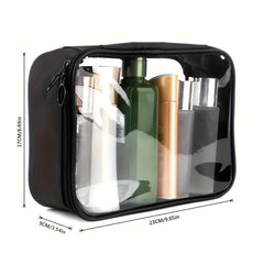 Clear Waterproof PVC Toiletry Travel Bag Large Capacity Organizer