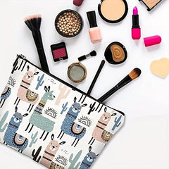 Funny Alpaca Pattern Makeup Bag Waterproof Travel Toiletry Pouch