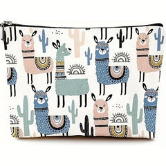 Funny Alpaca Pattern Makeup Bag Waterproof Travel Toiletry Pouch