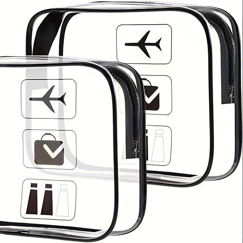 Transparent PVC Toiletry Bag Waterproof Makeup & Skincare Organizer Pouch