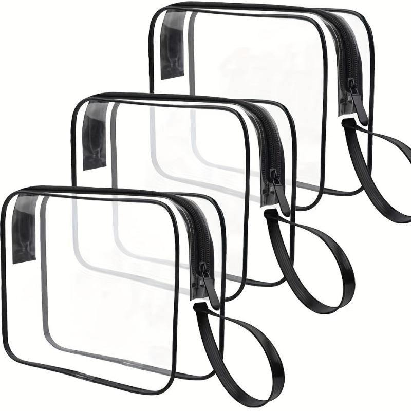Transparent PVC Toiletry Bag Waterproof Makeup & Skincare Organizer Pouch