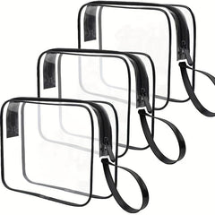 Transparent PVC Toiletry Bag Waterproof Makeup & Skincare Organizer Pouch