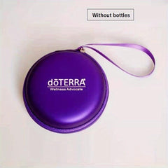 10 Slots Round Essential Storage Bag 1m 2ml Organizer Holder with Zipper & Strap