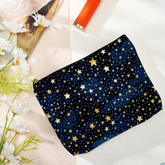 Starry Makeup Pouch Clutch Cosmetic Bag for Girls and Women
