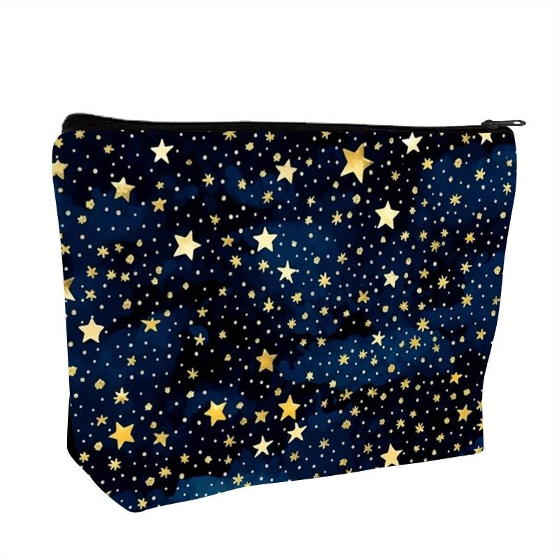 Starry Makeup Pouch Clutch Cosmetic Bag for Girls and Women