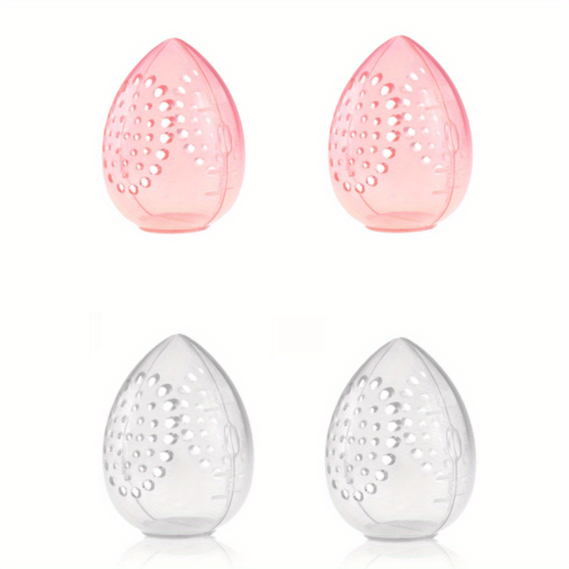 4pcs Makeup Sponge Case Protective Container Cosmetic Egg Storage Cases